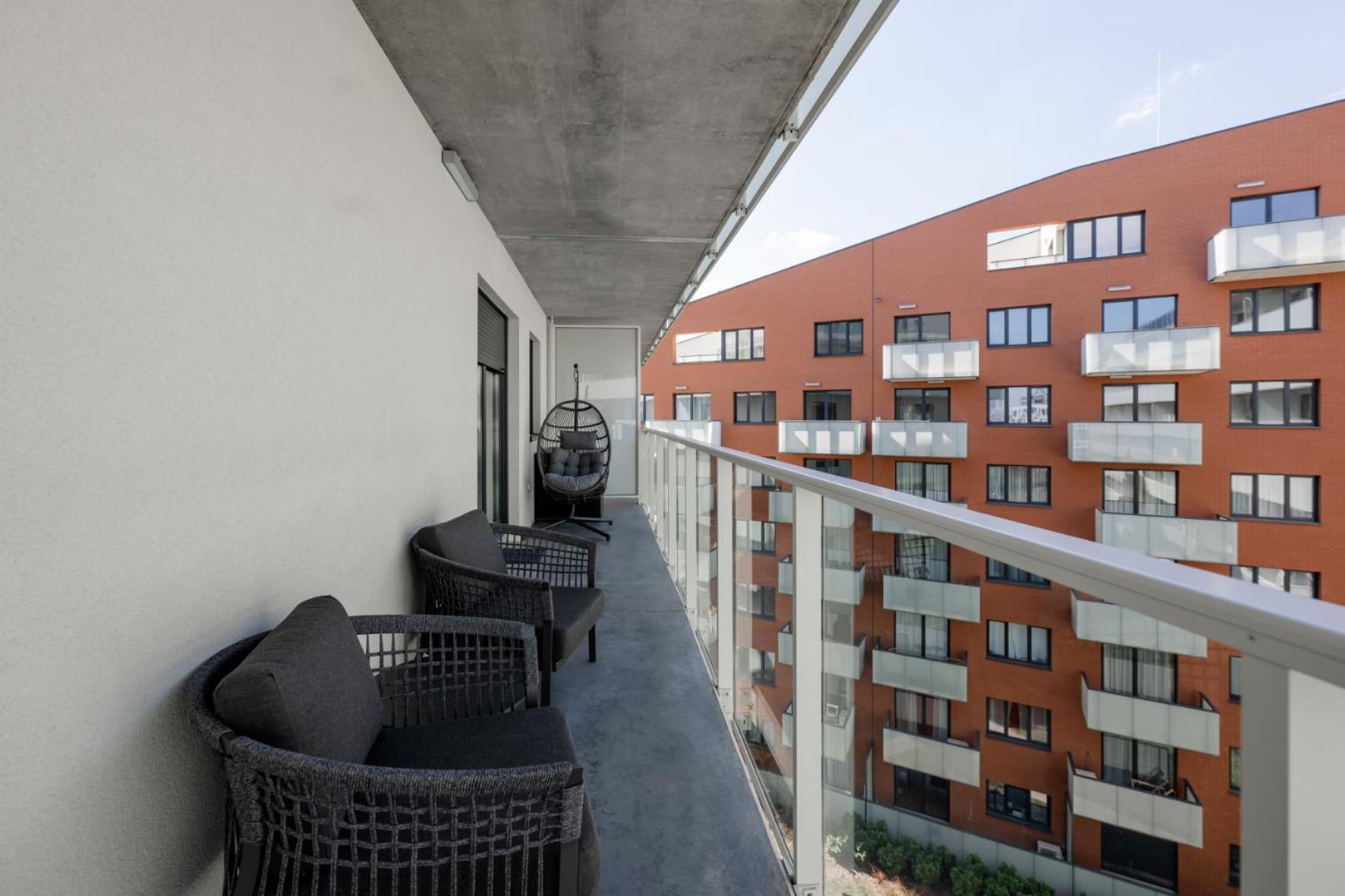 Apartmán Lux Z Tarasem - Centrum - Parking Sauna Silownia Meldunki 24na7