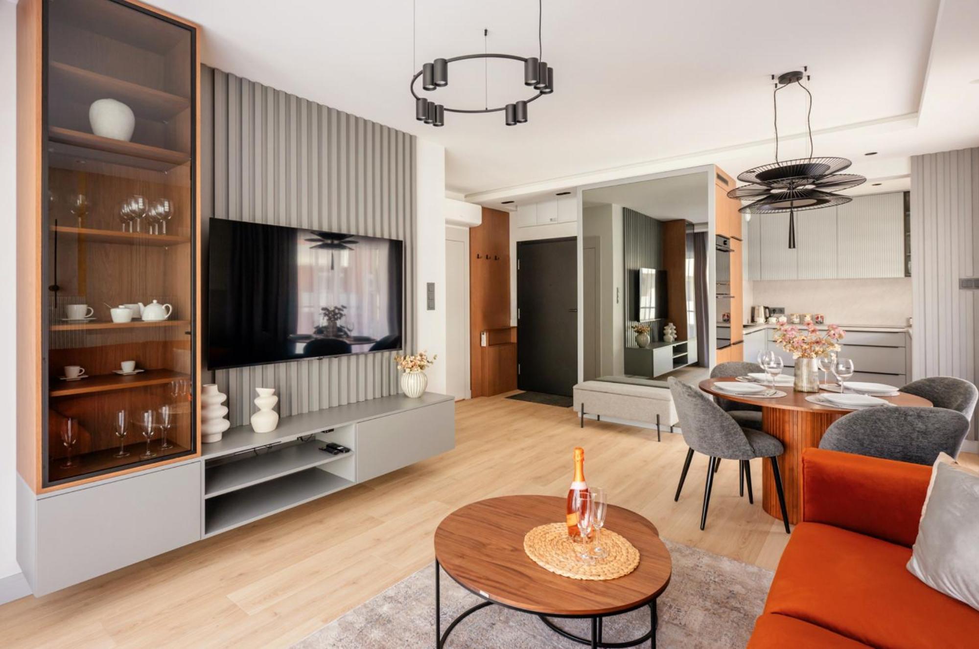 Apartmán Lux Z Tarasem - Centrum - Parking Sauna Silownia Meldunki 24na7